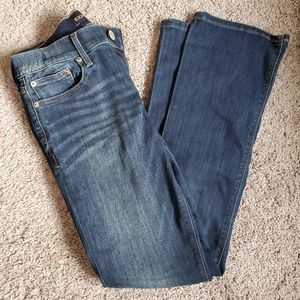 Dark wash bootcut jeans